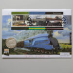 2004 first day covers - Classic Locomotives The Mallard silver £5 pounds coin cover UK Westminster Face