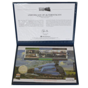 2004 first day covers - Classic Locomotives The Mallard silver £5 pounds coin cover UK Westminster Folder