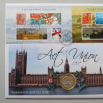 2007 first day covers Act of Union 300th anniversary silver proof £2 coin cover UK Westminster Left