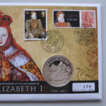 2008 first day covers - Queen Elizabeth I 450th anniversary silver £5 coin cover UK Westminster Right