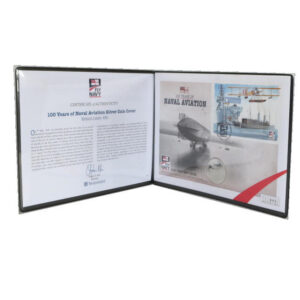 2009 first day covers - Naval Aviation centenary silver £5 coin cover - Gibraltar - Folder