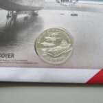 2009 first day covers - Naval Aviation centenary silver £5 coin cover - Gibraltar - Obverse