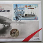 2009 first day covers - Naval Aviation centenary silver £5 coin cover - Gibraltar - Right