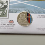 2010 first day covers - Battle of Britain 70th anniversary silver £5 coin cover - Gibraltar - Obverse