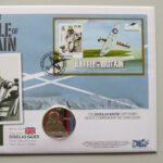 2010 first day covers - Battle of Britain 70th anniversary silver £5 coin cover - Gibraltar - Right