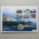 2014 First Day Covers - Britain Beside The Sea Silver 1oz Britannia Coin Cover - UK - Westminster Face