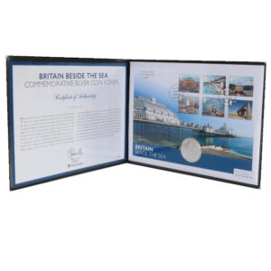 2014 First Day Covers - Britain Beside The Sea Silver 1oz Britannia Coin Cover - UK - Westminster Folder