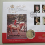 2014 First Day Covers - The Queen's Official Birthday 1oz Silver Britannia Coin Cover UK Westminster Left