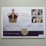 2014 First Day Covers - The Royal Babies Silver $5 Coin Cover - Falkland Islands - Face