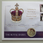 2014 First Day Covers - The Royal Babies Silver $5 Coin Cover - Falkland Islands - Left