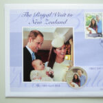 2014 First Day Coin Cover - The Royal Visit to New Zealand Silver Proof $1 Coin PNC Cover- NZ FDC - Left