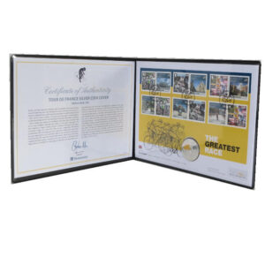 2014 First Day Covers – Tour De France Silver 10 Euros Coin Cover – Isle of Man - Folder