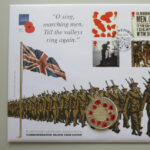 2015 First Day Covers - Armistice Day Silver Proof £5 Coin Cover - UK - Westminster Left