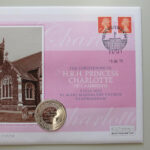 2015 First Day Covers - Christening of Princess Charlotte Silver £5 Coin Cover - UK - Westminster Right