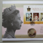 2015 First Day Covers - Longest Reigning Monarch Silver £5 Coin Cover - Jersey Westminster Left