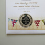 2015 First Day Covers - Royal Baby Silver Medal Cover - UK - Westminster Obverse