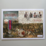 2015 First Day Covers - The Battle of Waterloo Silver Proof £5 Coin Cover - UK - Westminster Face