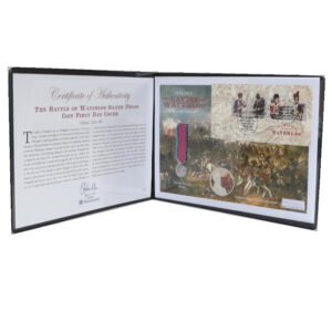 2015 First Day Covers - The Battle of Waterloo Silver Proof £5 Coin Cover - UK - Westminster Folder