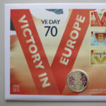 2015 First Day Covers - VE Day 70th Anniversary Silver Proof £5 Coin Cover - UK Westminster Left