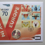 2015 First Day Covers - VE Day 70th Anniversary Silver Proof £5 Coin Cover - UK Westminster Right