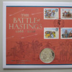 2016 First Day Covers - Battle of Hastings 950th Anniversary £5 Coin Cover Alderney Westminster Left