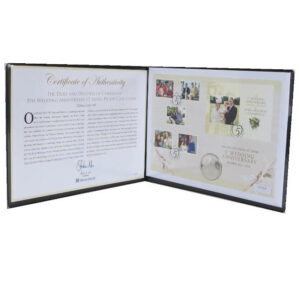 2016 First Day Covers - Duke of Cambridge Wedding Anniversary Silver £5 Coin Cover - Jersey Westminster Folder