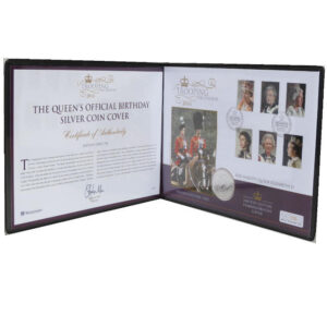 2016 First Day Covers - The Queen's Official Birthday 1oz Silver Britannia Coin Cover - UK Westminster Folder