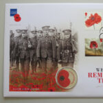 2017 First Day Covers - Remembrance Day Silver Proof £5 Coin Cover - UK Westminster Left