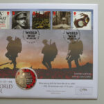 2018 First Day Covers - The First World War Centenary £5 Silver Proof Coin Cover - UK Westminster Right