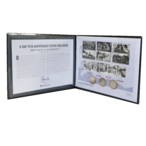 2019 First Day Covers - D-Day 75th Anniversary Silver Proof £2x3 Coin Cover - UK Westminster Folder