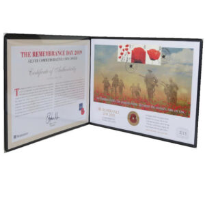 2019 First Day Covers - Remembrance Day Silver Proof £2 Coin Cover - UK Westminster Folder