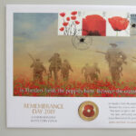2019 First Day Covers - Remembrance Day Silver Proof £2 Coin Cover - UK Westminster Left