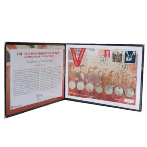 2020 First Day Covers - 75th Anniversary VE Day Ultimate Silver Proof 50p x7 Coin Cover - UK Westminster Folder