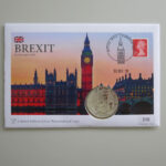 2020 First Day Covers - Brexit 1oz Fine Silver Britannia Coin Cover - UK Westminster Face