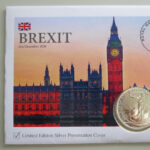 2020 First Day Covers - Brexit 1oz Fine Silver Britannia Coin Cover - UK Westminster Left