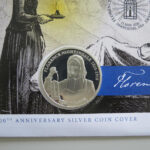 2020 First Day Covers - Florence Nightingale 200th Anniversary Silver £5 Coin Cover - UK Westminster Obverse