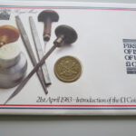 1983 First Day Covers - Introduction of the £1 Coins Coin Cover - UK FDC Royal Mint - Obverse