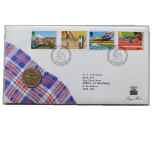 1986 First Day Covers - Commonwealth Games Scotland £2 Pounds Coin Cover - UK Royal Mint - Face