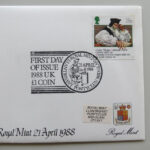 1988 First Day Covers - Royal Mint Tower of London to Tower Hill BU £1 Pound Coin Cover - UK Royal Mint Right