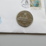 1989 First Day Covers - Royal Visit Guernsey £2 Pounds Coin Cover - Guernsey Post Office Obverse