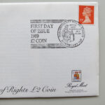 1989 First Day Covers - Tercentenary of the Bill of Rights £2 Pound Coin Cover - UK Royal Mint Right