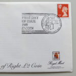 1989 First Day Covers - Tercentenary of the Cliam of Right £2 Pound Coin Cover - UK Royal Mint Right