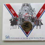 1995 First Day Covers - End of WWII 50th Anniversary £2 Pounds Coin Cover - UK Royal Mail Left