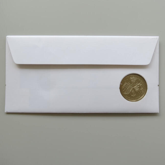 1997 First Day Covers - Golden Wedding Anniversary £5 Pounds Coin Cover - UK Royal Mail Back