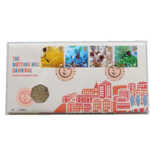 1998 First Day Covers - The Notting Hill Carnival 50p Pence Coin Cover - UK Royal Mail Face