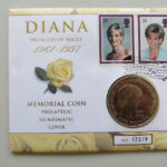 1999 First Day Covers - Diana Princess of Wales Memorial £5 Pounds Coin Cover - UK Royal Mail Left