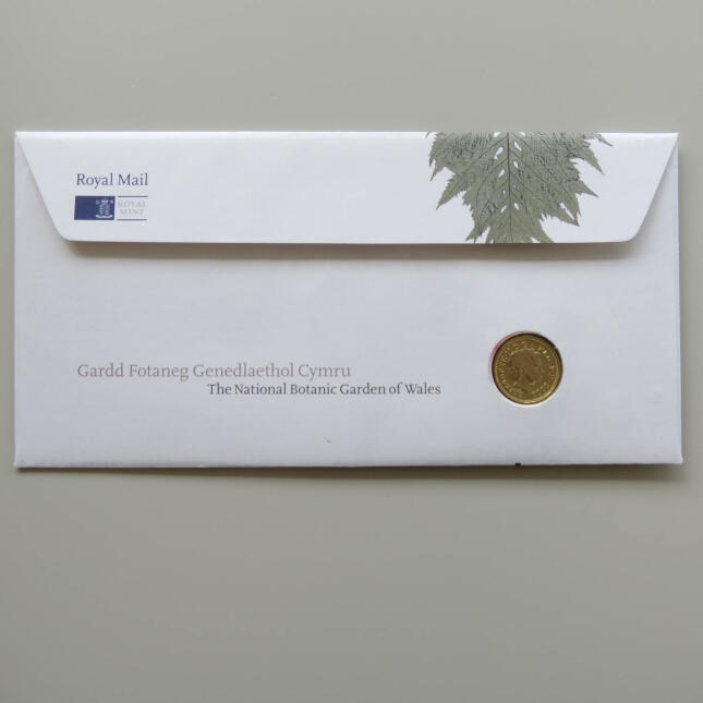 2000 First Day Covers - The National Botanic Garden of Wales £1 Pound Coin Cover - UK Royal Mail Back