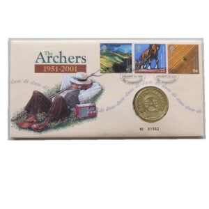 2001 First Day Covers - The Archers 50th Anniversary Medal Cover - UK Royal Mail Face