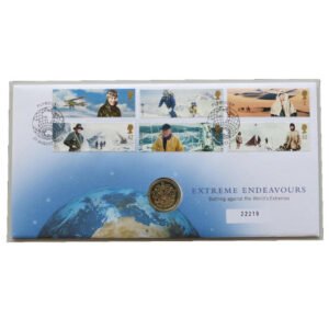 2003 First Day Covers - Extreme Endeavours £1 Coin Cover - UK Royal Mail Face