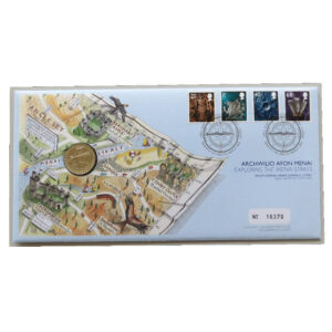 2005 First Day Covers - Exploring The Menai Straits Wales £1 Pound Coin Cover - UK Royal Mail Face